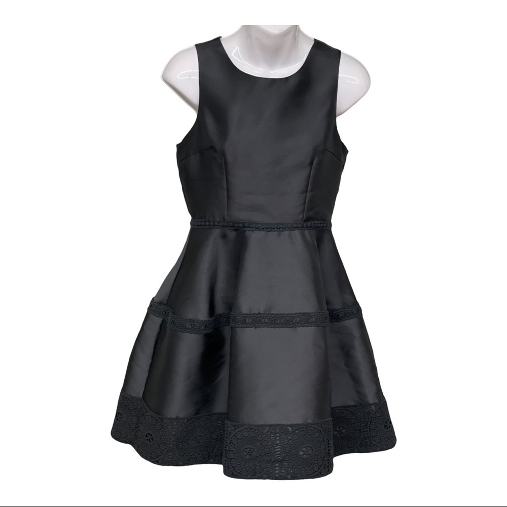 Maniju Black Sleeveless Mini Cocktail Dress Size Small